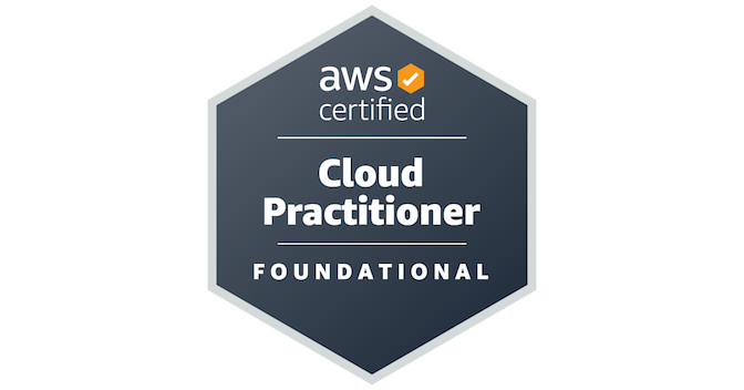 AWS Certified Cloud Practitioner badge