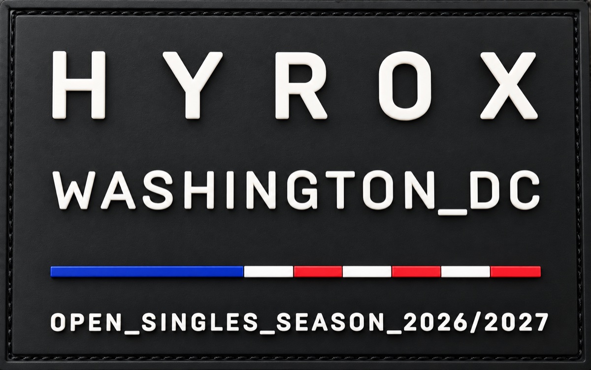 Hyrox Washington DC finisher patch, Open Singles Season 2026/2027